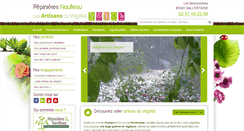 Desktop Screenshot of pepinieresnaulleau.com